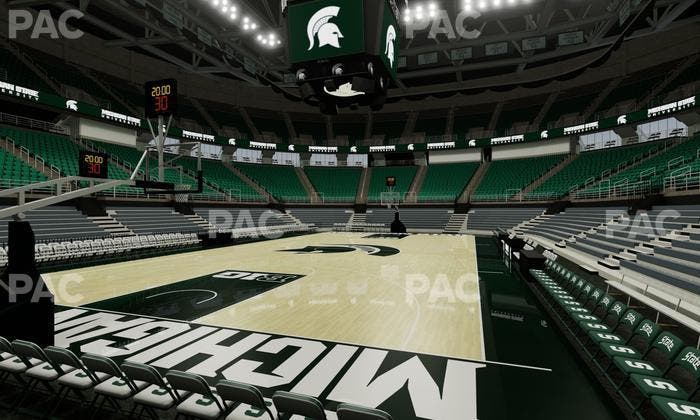 Jack Breslin Student Events Center - Section Lower Izzone Student Seating Seat View