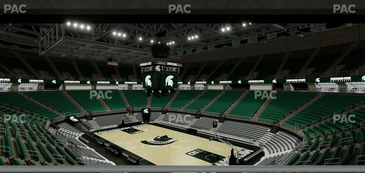 Jack Breslin Student Events Center - Section Plt 104 Seat View