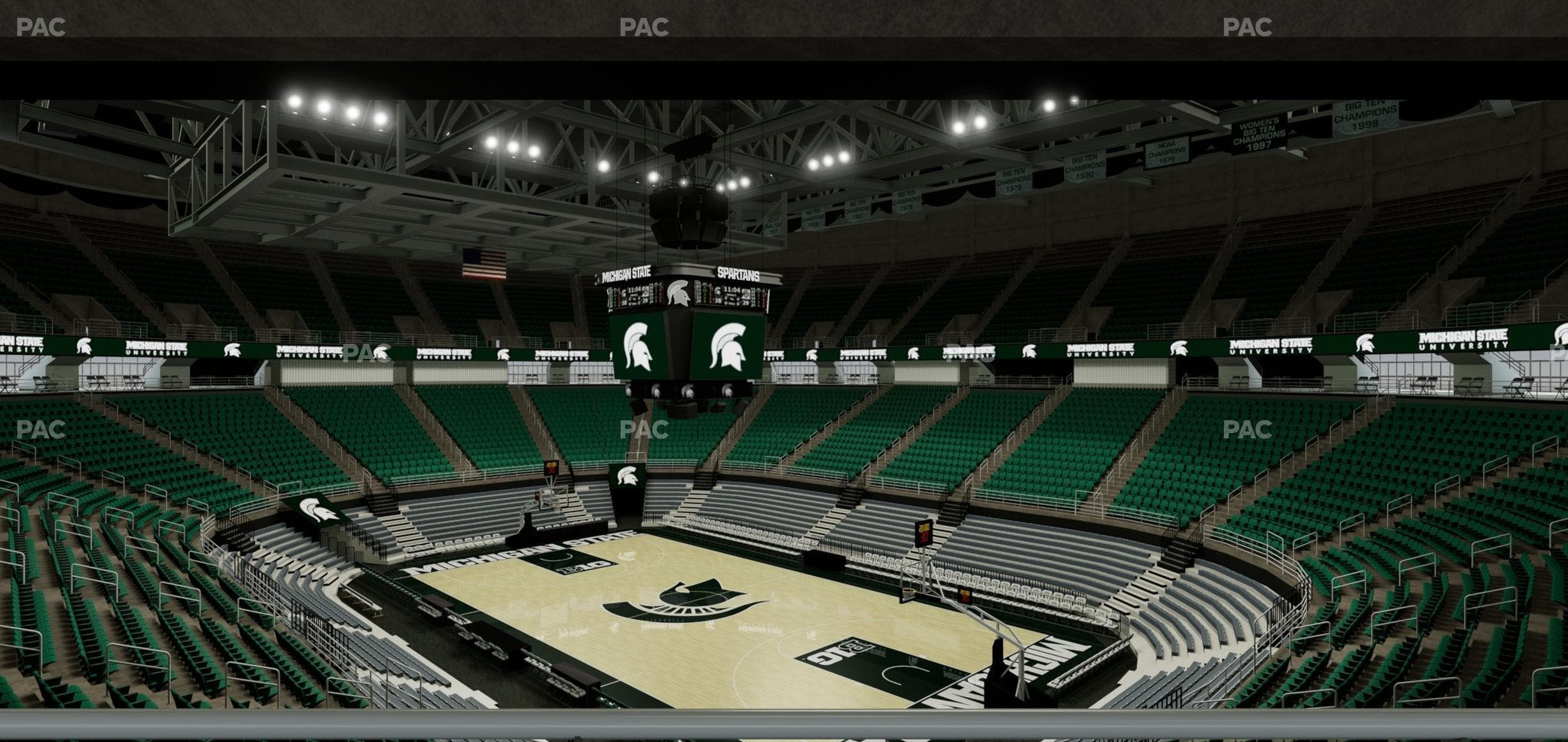 Jack Breslin Student Events Center - Section Plt 104 Seat View