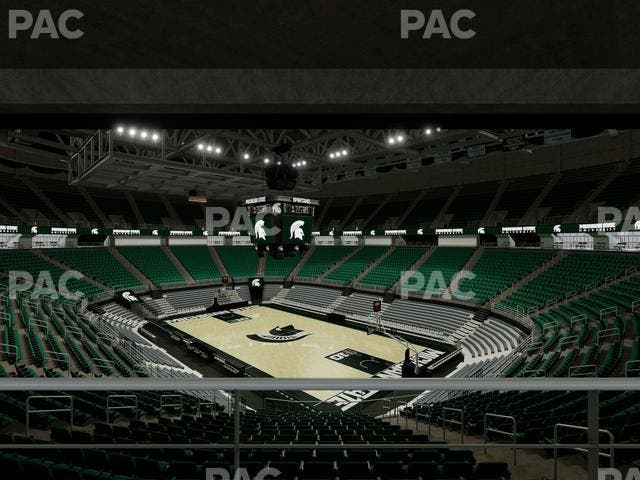 Jack Breslin Student Events Center - Section Plt 104 Seat View