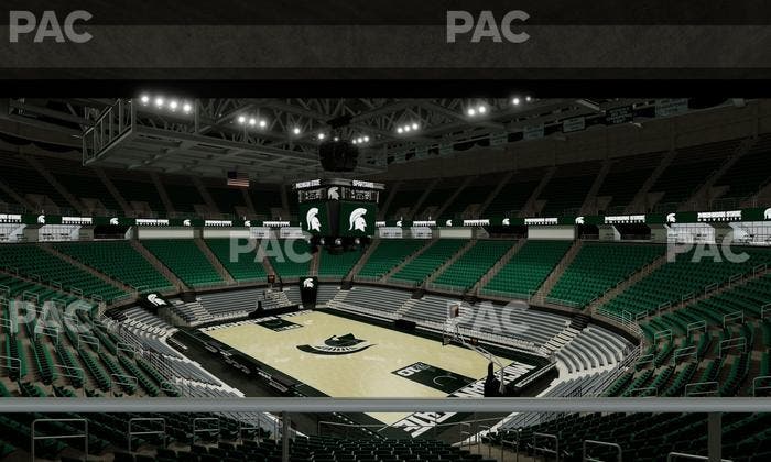 Jack Breslin Student Events Center - Section Plt 104 Seat View