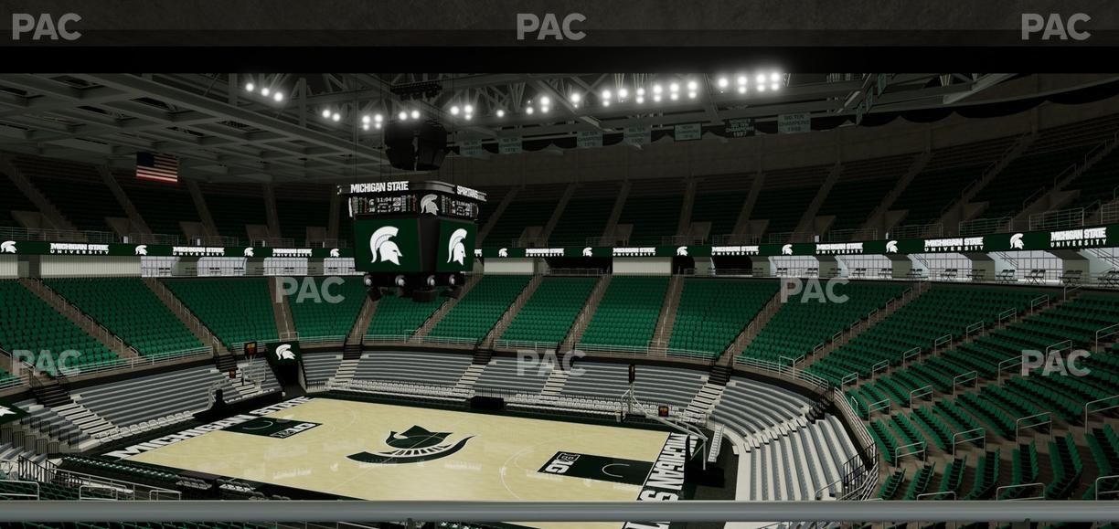 Jack Breslin Student Events Center - Section Plt 106 Seat View