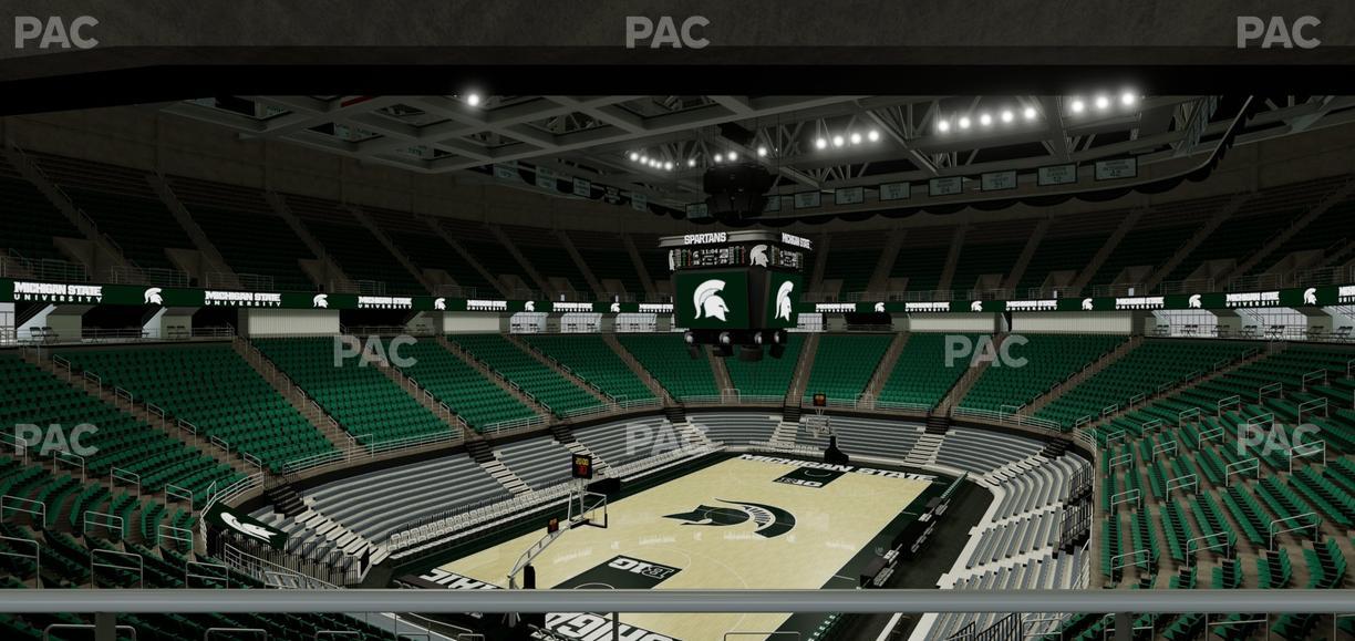 Jack Breslin Student Events Center - Section Plt 115 Seat View