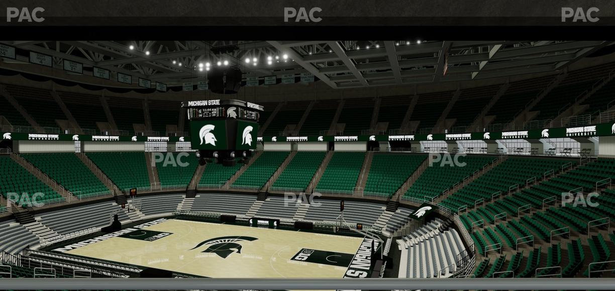 Jack Breslin Student Events Center - Section Plt 124 Seat View