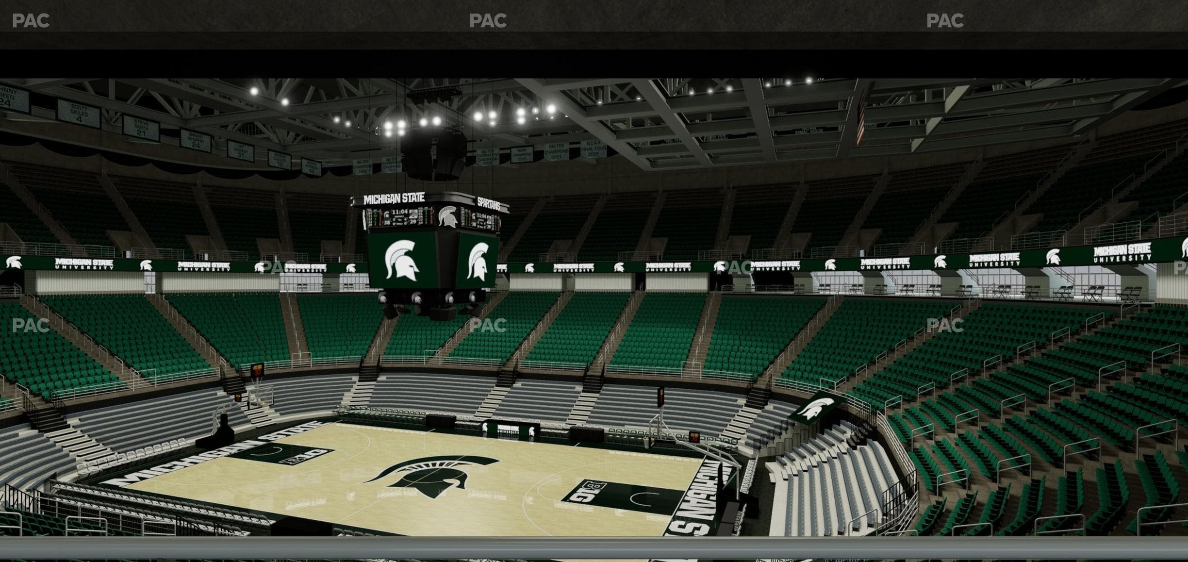 Jack Breslin Student Events Center - Section Plt 124 Seat View