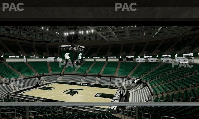 Jack Breslin Student Events Center - Section Plt 124 Seat View