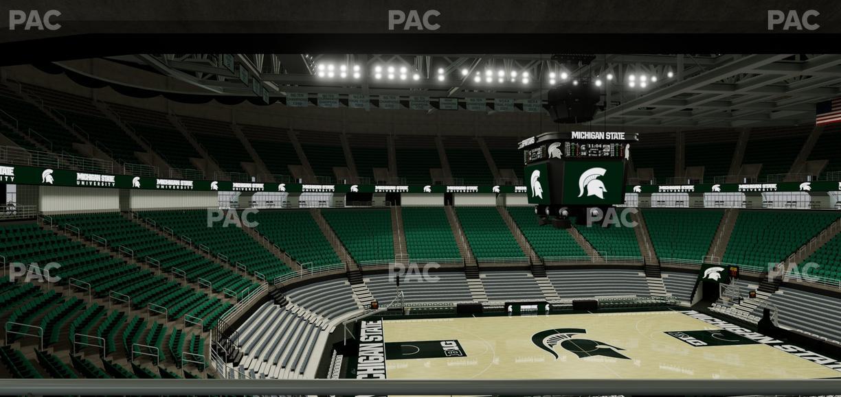 Jack Breslin Student Events Center - Section Plt 129 Seat View