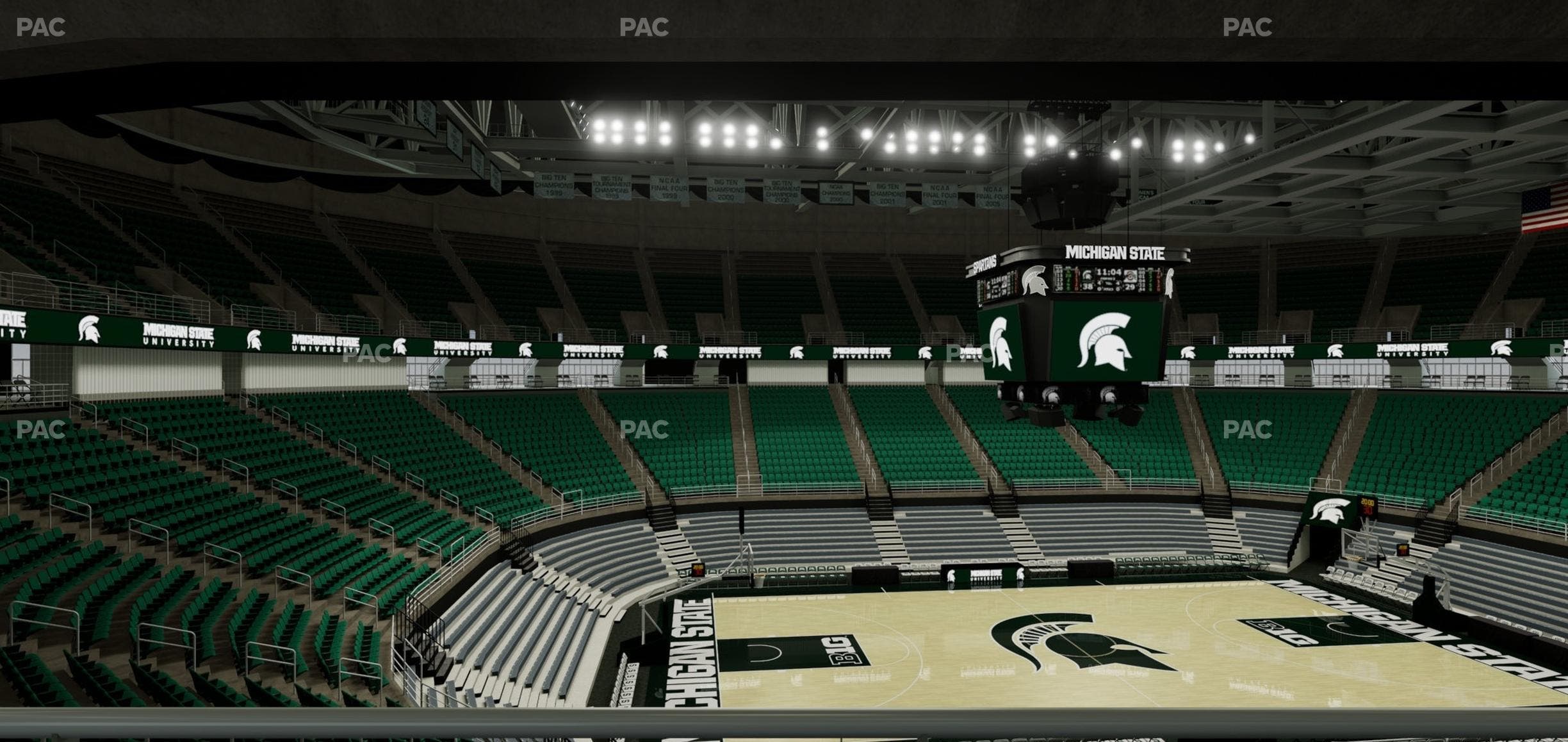Jack Breslin Student Events Center - Section Plt 129 Seat View