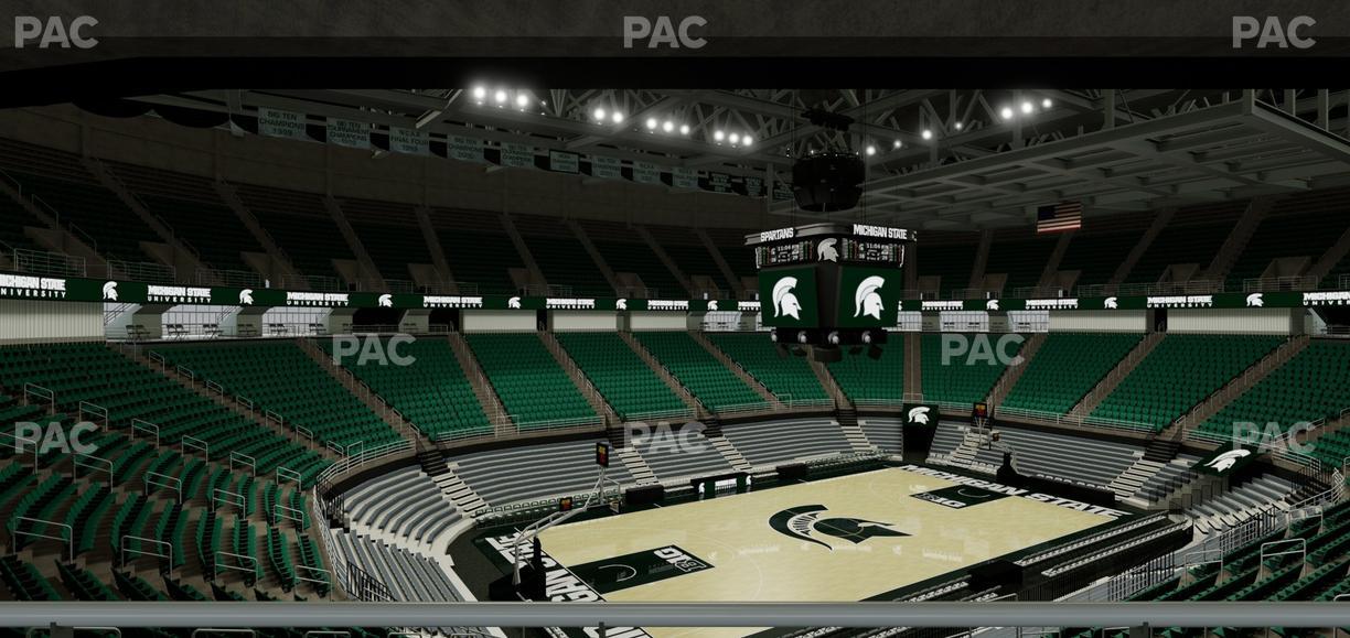 Jack Breslin Student Events Center - Section Plt 131 Seat View