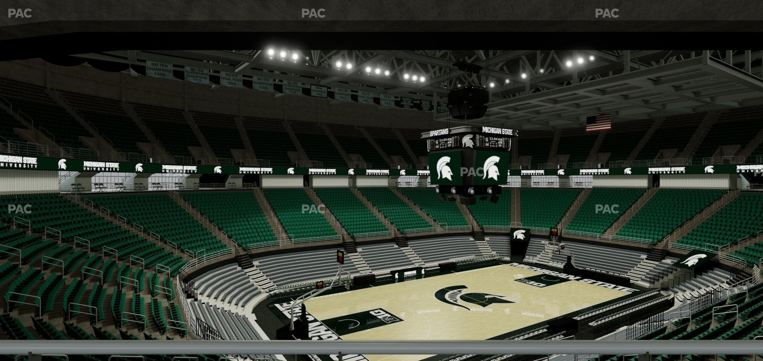 Jack Breslin Student Events Center - Section Plt 131 Seat View