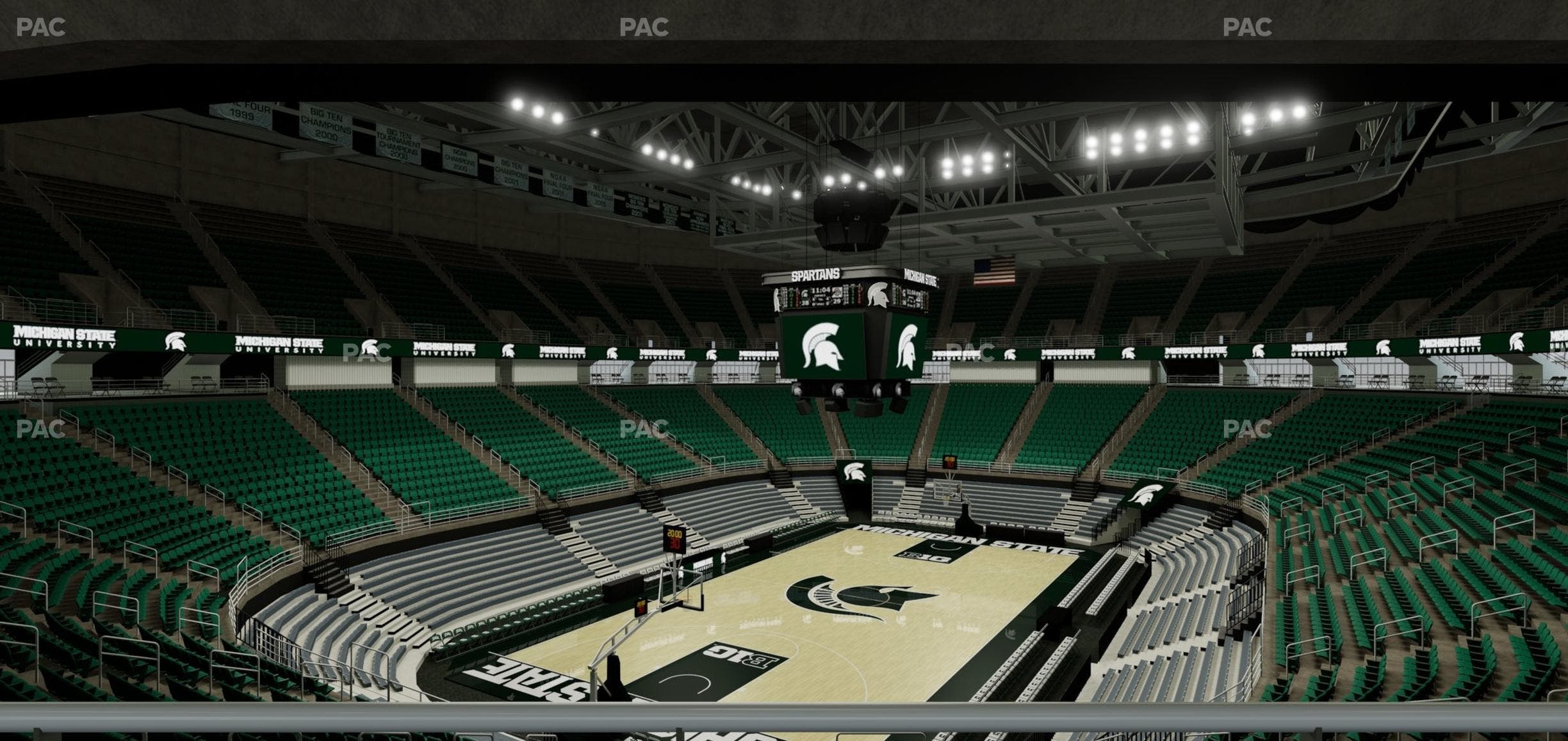 Jack Breslin Student Events Center - Section Plt 133 Seat View