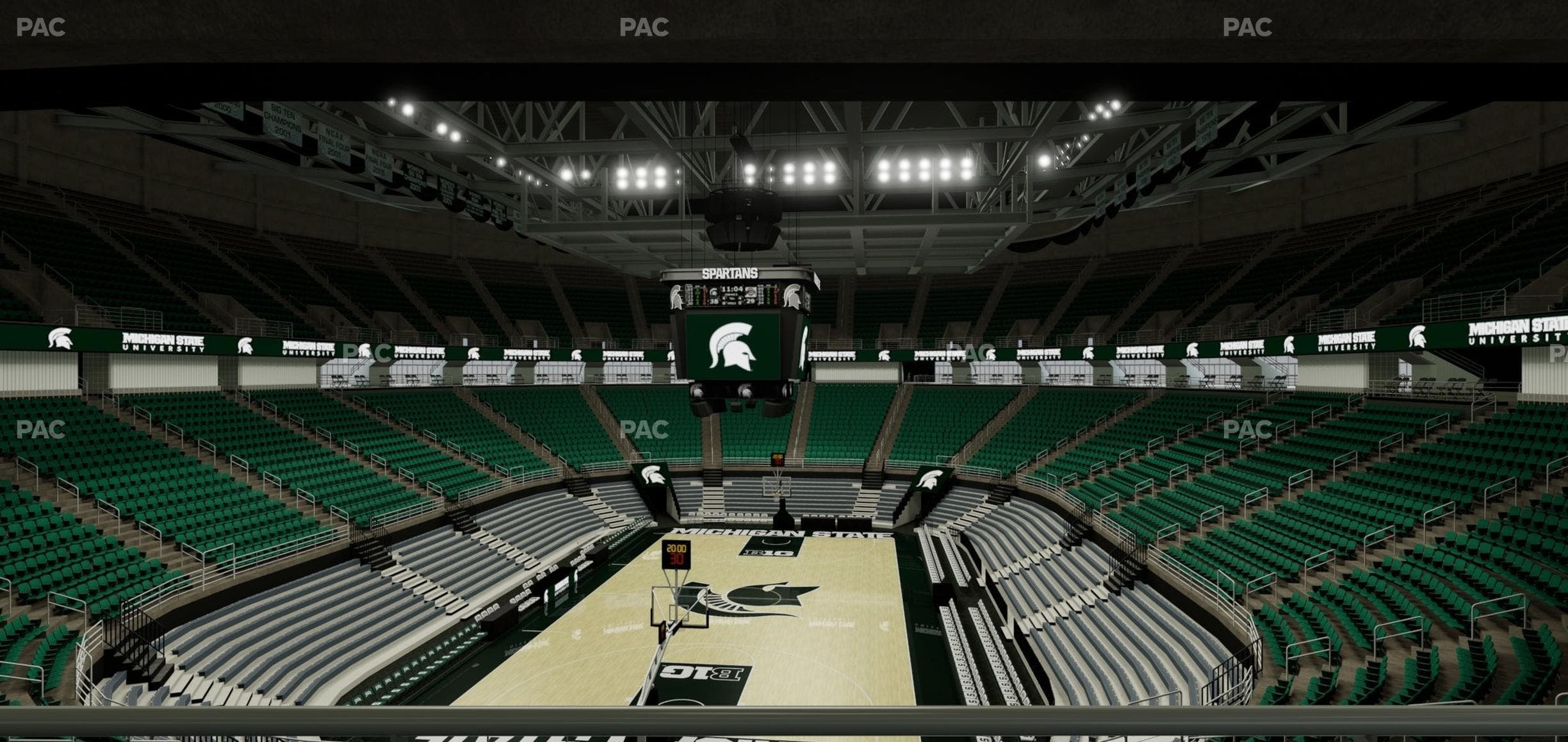 Jack Breslin Student Events Center - Section Plt 135 Seat View