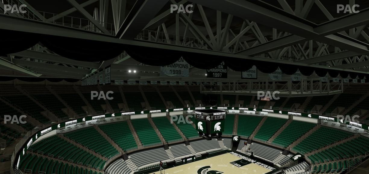Jack Breslin Student Events Center - Section Upper Izzone Student Seating Seat View