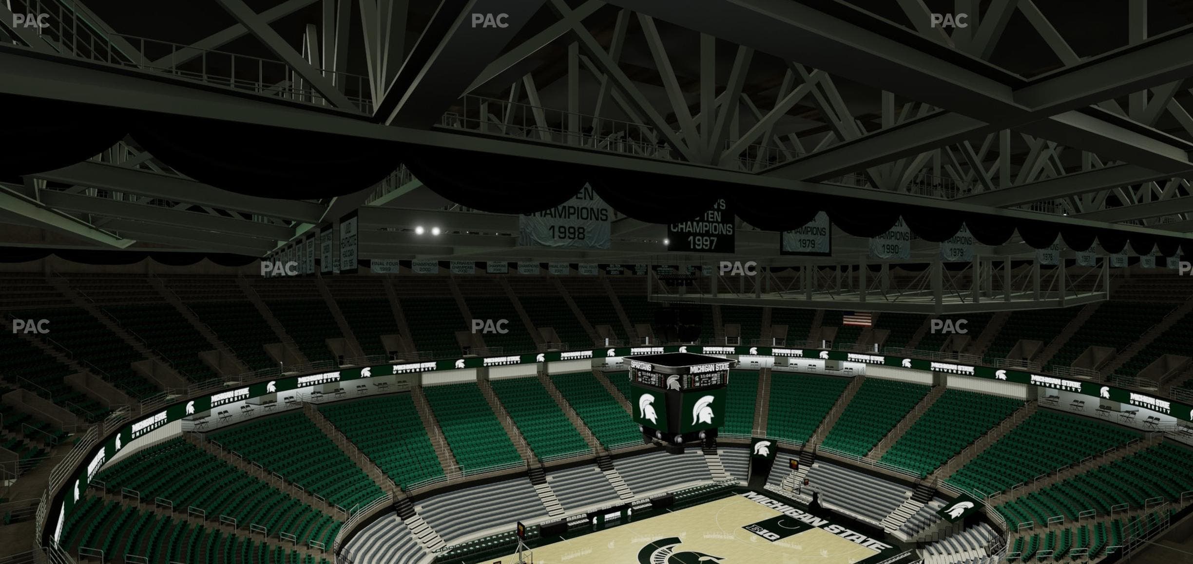 Jack Breslin Student Events Center - Section Upper Izzone Student Seating Seat View