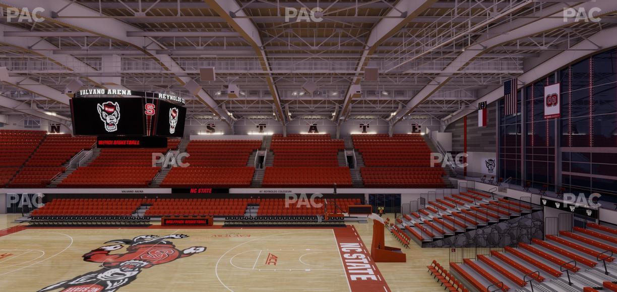 James T. Valvano Arena at Reynolds Coliseum - Section 202 Seat View