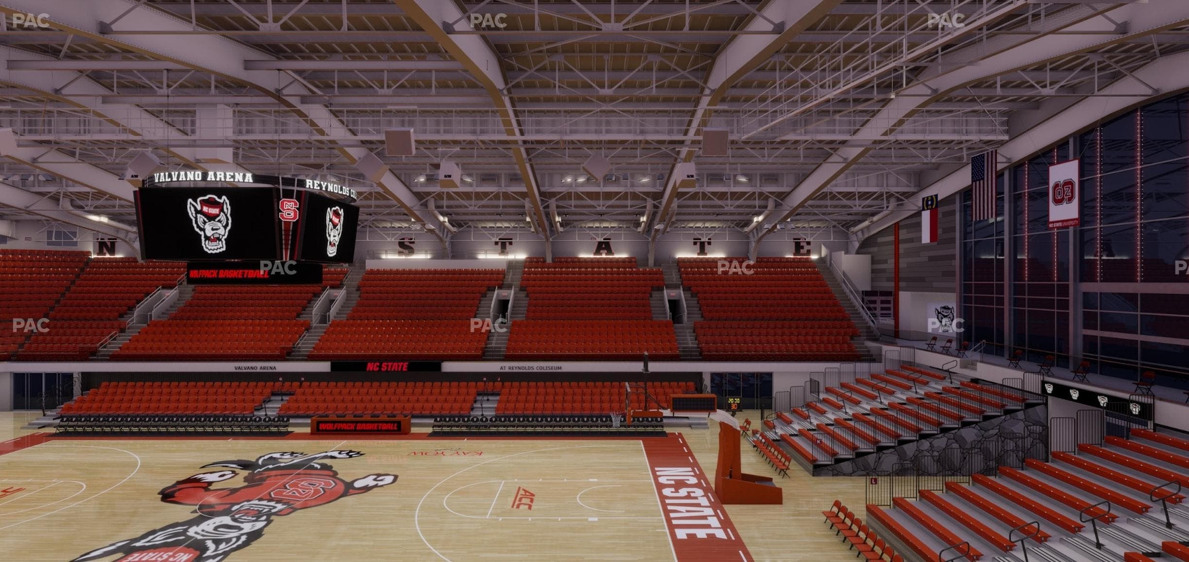 James T. Valvano Arena at Reynolds Coliseum - Section 202 Seat View