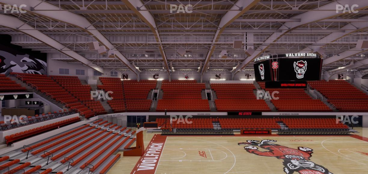 James T. Valvano Arena at Reynolds Coliseum - Section 204 Seat View