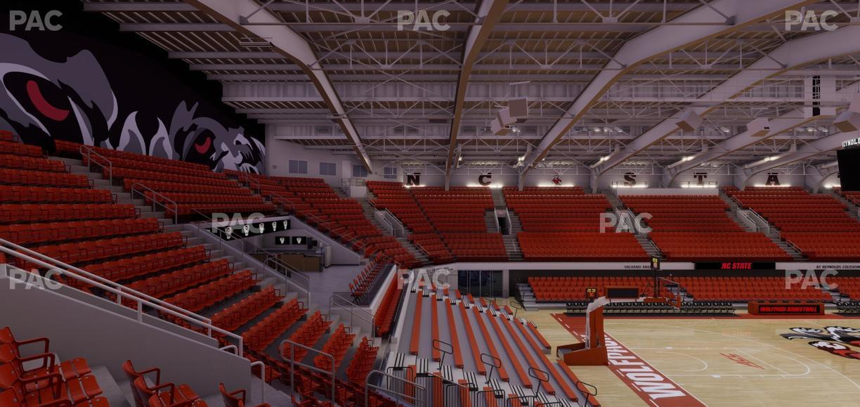 James T. Valvano Arena at Reynolds Coliseum - Section 205 Seat View