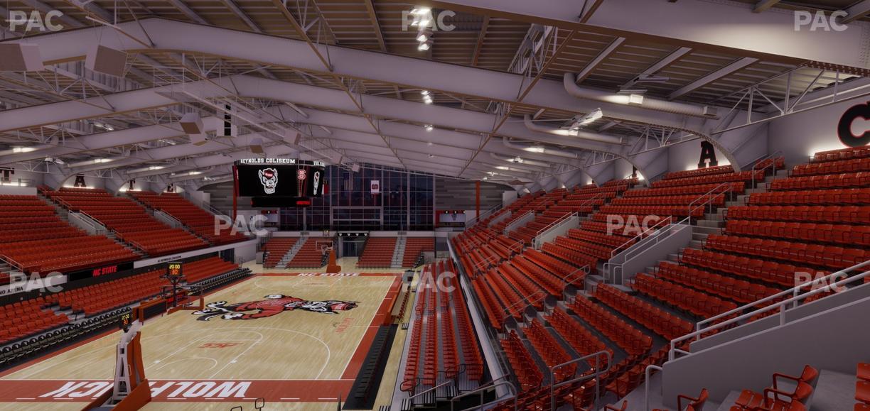 James T. Valvano Arena at Reynolds Coliseum - Section 206 Seat View