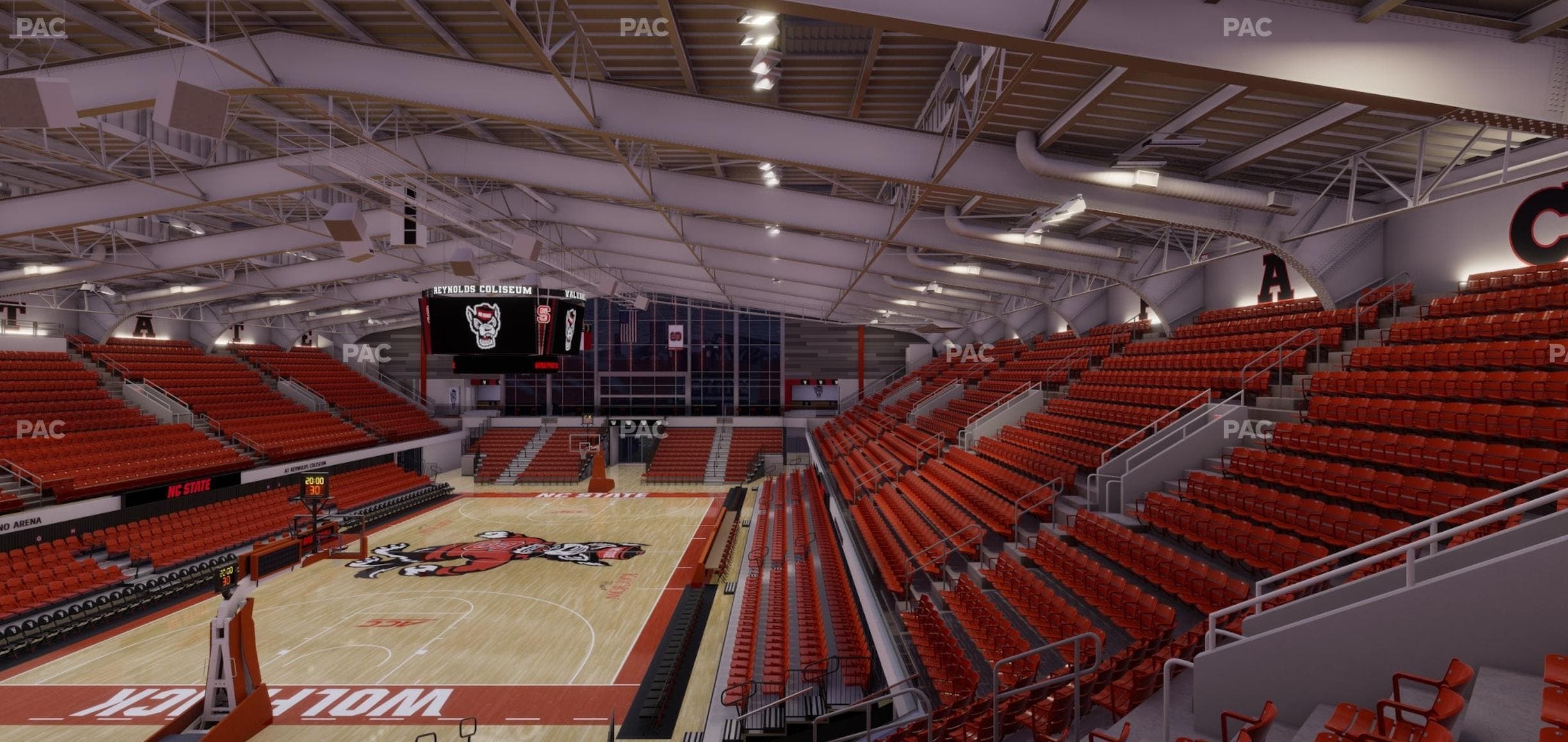 James T. Valvano Arena at Reynolds Coliseum - Section 206 Seat View