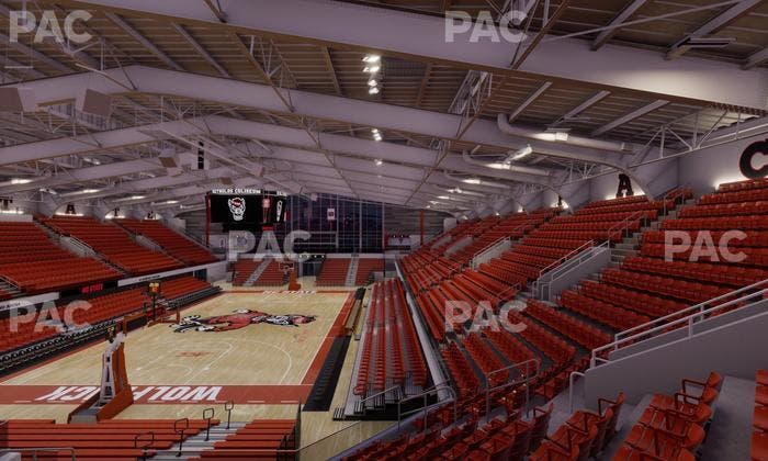 James T. Valvano Arena at Reynolds Coliseum - Section 206 Seat View
