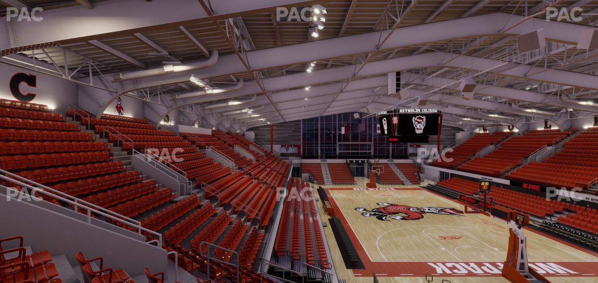 James T. Valvano Arena at Reynolds Coliseum - Section 208 Seat View