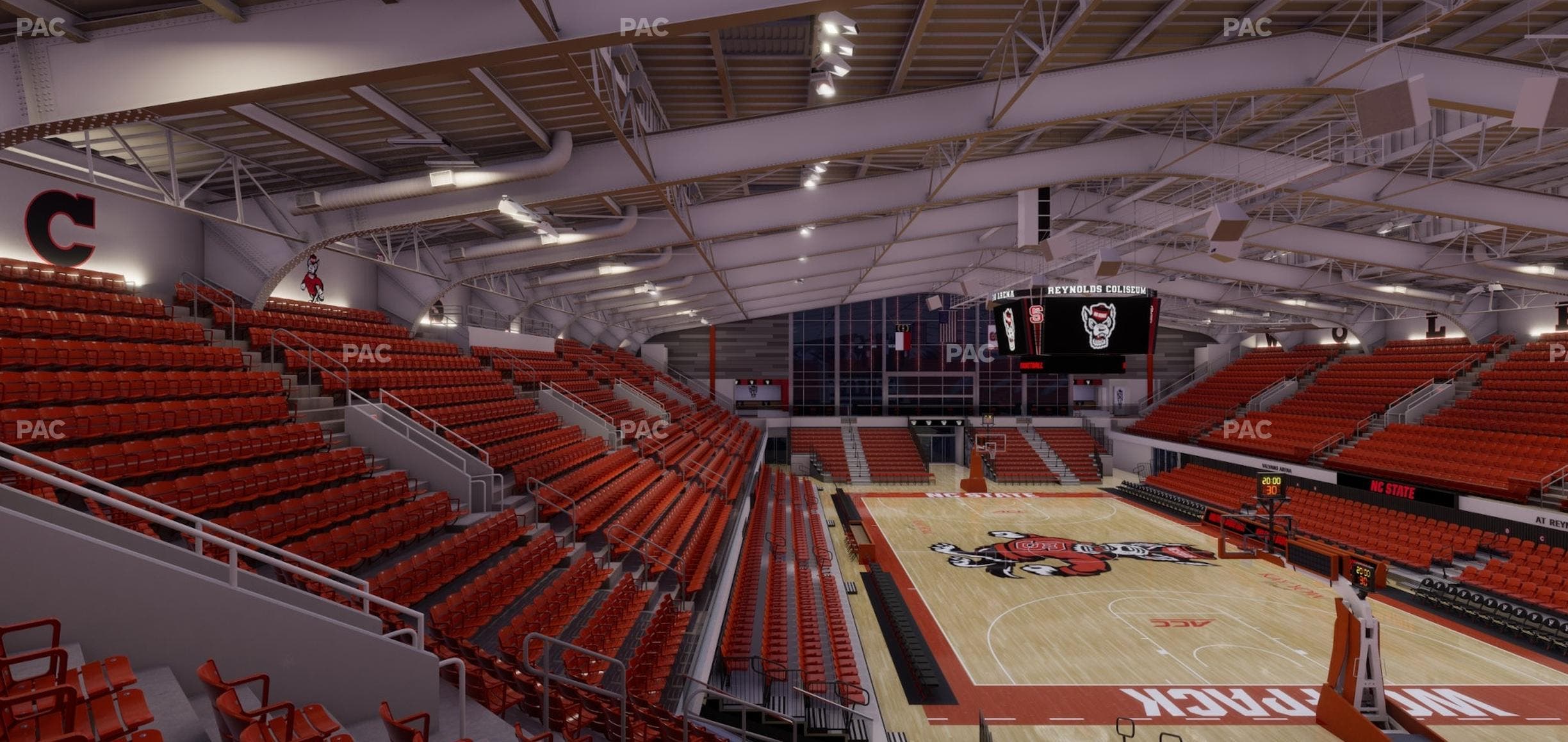 James T. Valvano Arena at Reynolds Coliseum - Section 208 Seat View