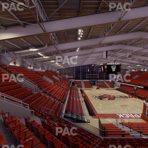 James T. Valvano Arena at Reynolds Coliseum - Section 208 Seat View