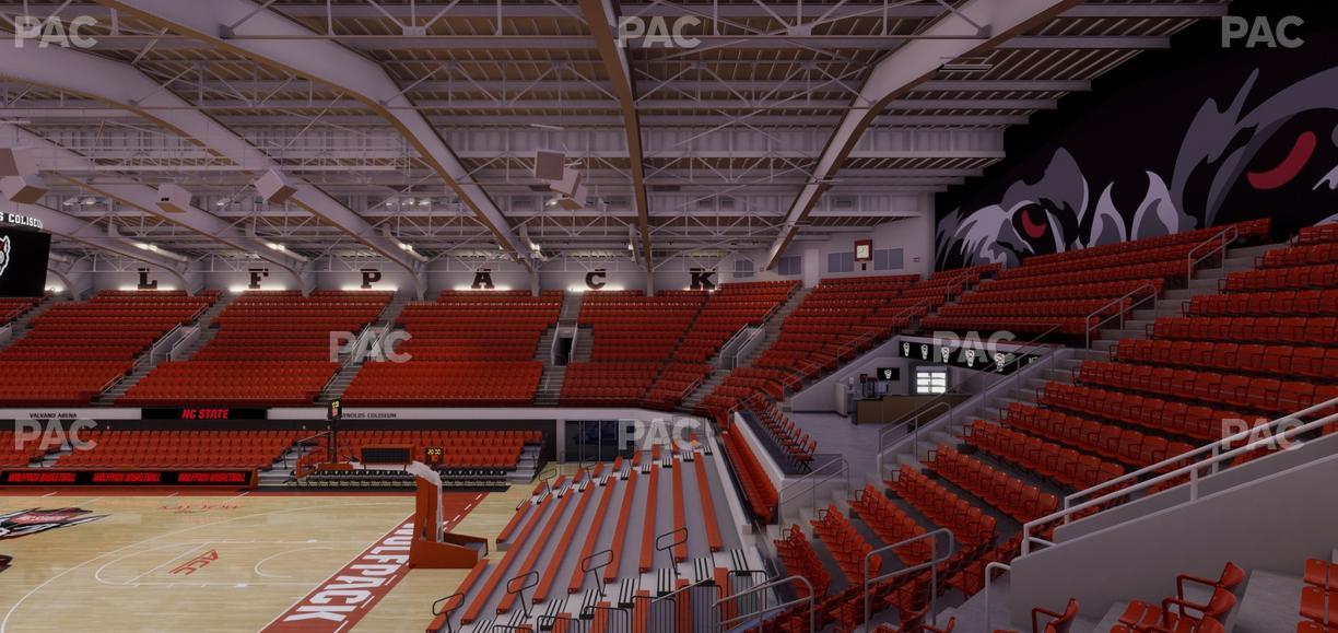 James T. Valvano Arena at Reynolds Coliseum - Section 209 Seat View