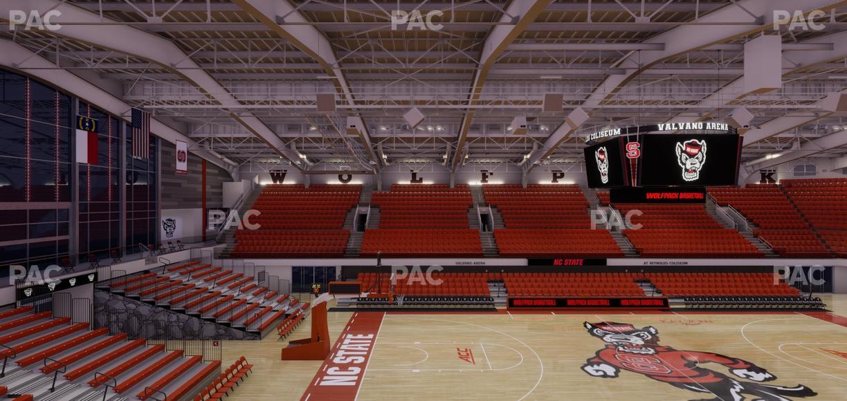 James T. Valvano Arena at Reynolds Coliseum - Section 212 Seat View