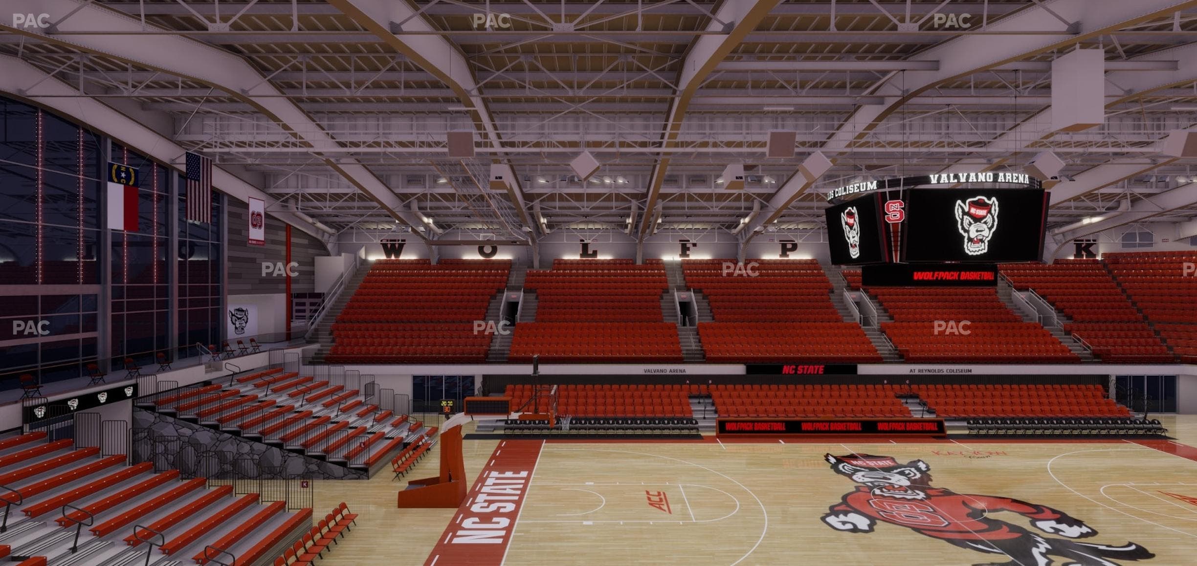 James T. Valvano Arena at Reynolds Coliseum - Section 212 Seat View