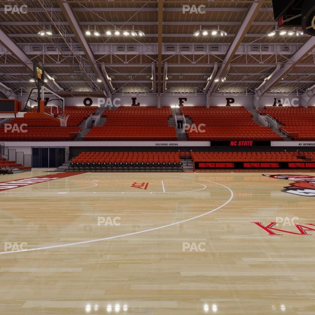 James T. Valvano Arena at Reynolds Coliseum - Section Courtside Seat View