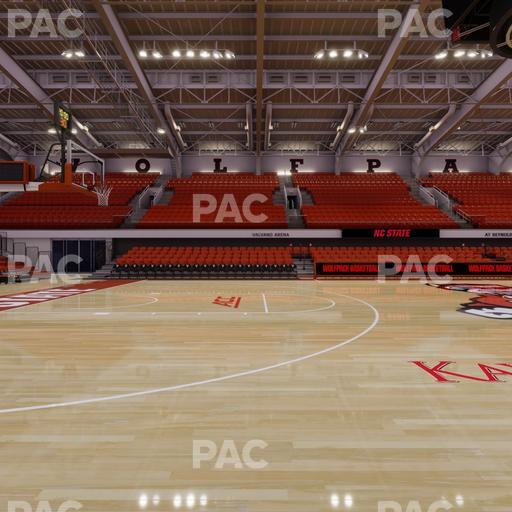 James T. Valvano Arena at Reynolds Coliseum - Section Courtside Seat View