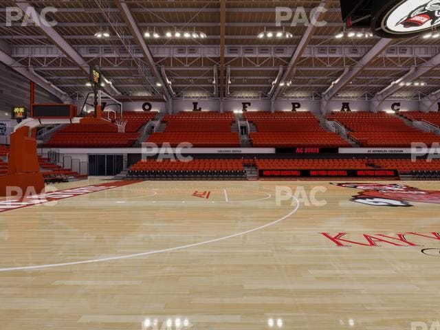 James T. Valvano Arena at Reynolds Coliseum - Section Courtside Seat View