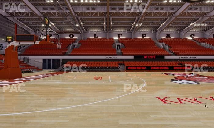 James T. Valvano Arena at Reynolds Coliseum - Section Courtside Seat View