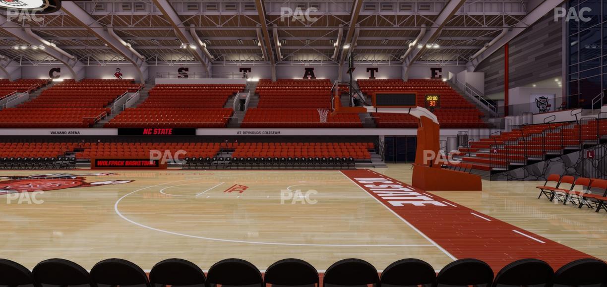 James T. Valvano Arena at Reynolds Coliseum - Section Floor A Seat View