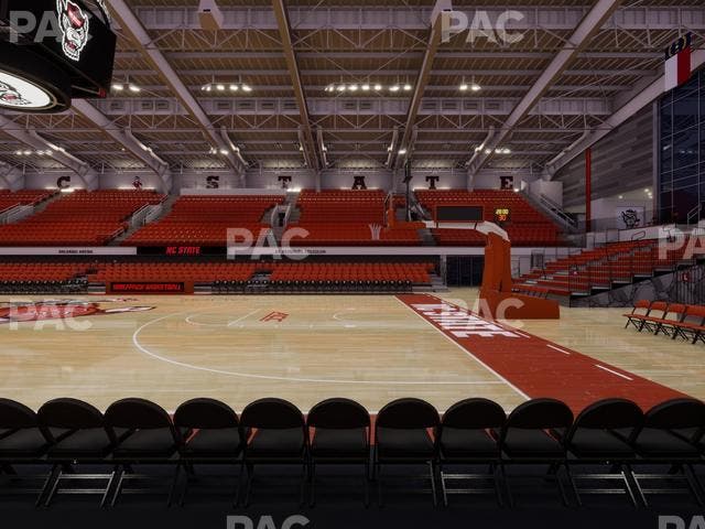 James T. Valvano Arena at Reynolds Coliseum - Section Floor A Seat View