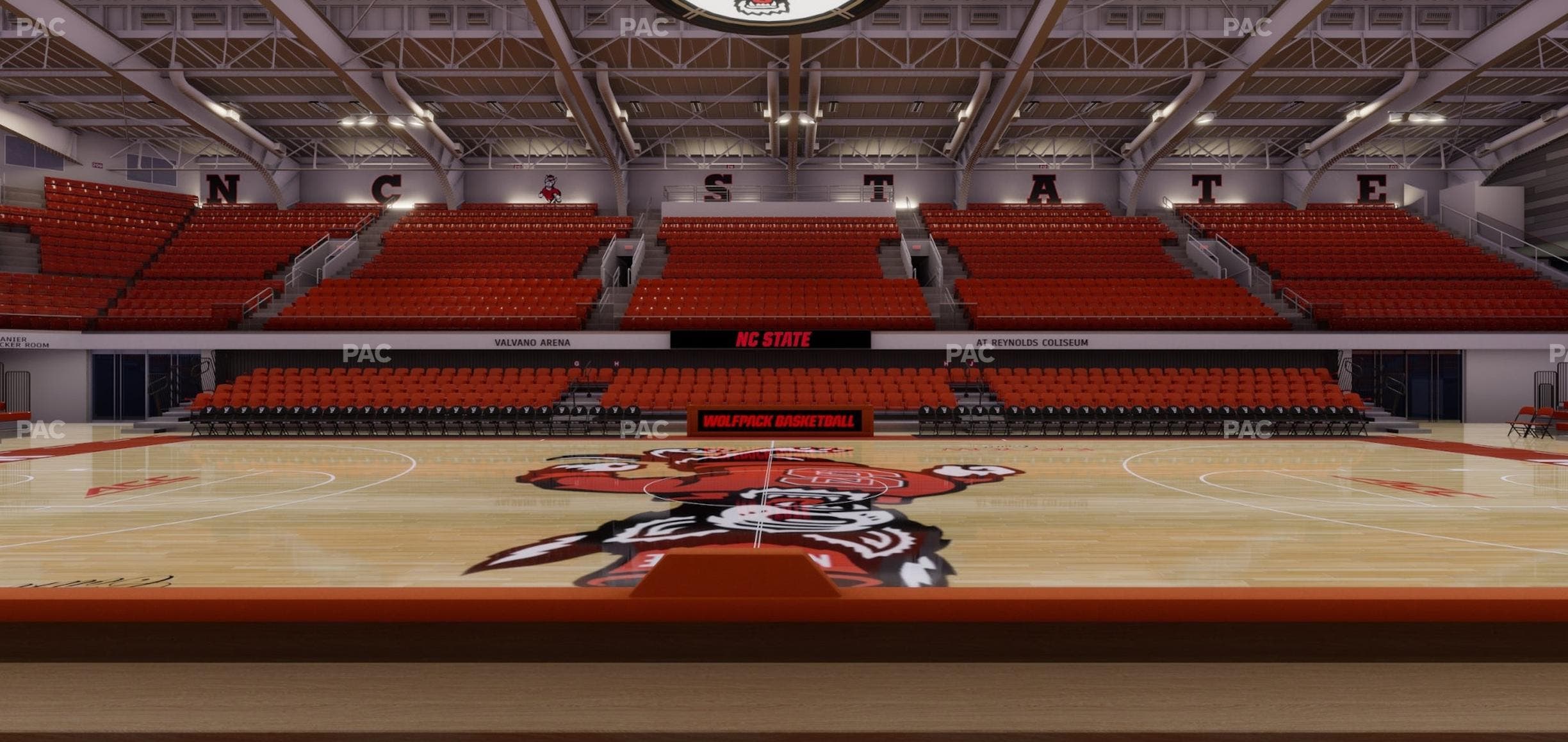 James T. Valvano Arena at Reynolds Coliseum - Section Floor B Seat View