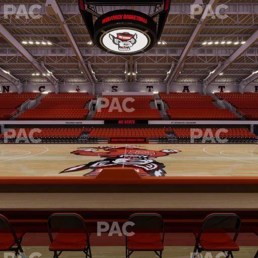 James T. Valvano Arena at Reynolds Coliseum - Section Floor B Seat View