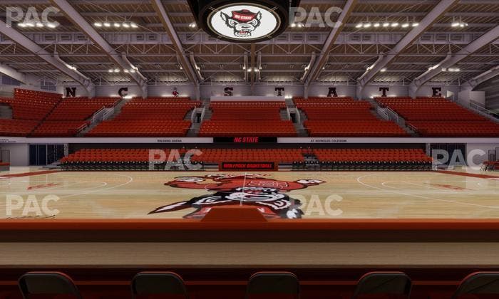 James T. Valvano Arena at Reynolds Coliseum - Section Floor B Seat View
