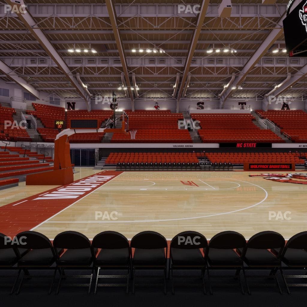 James T. Valvano Arena at Reynolds Coliseum - Section Floor C Seat View