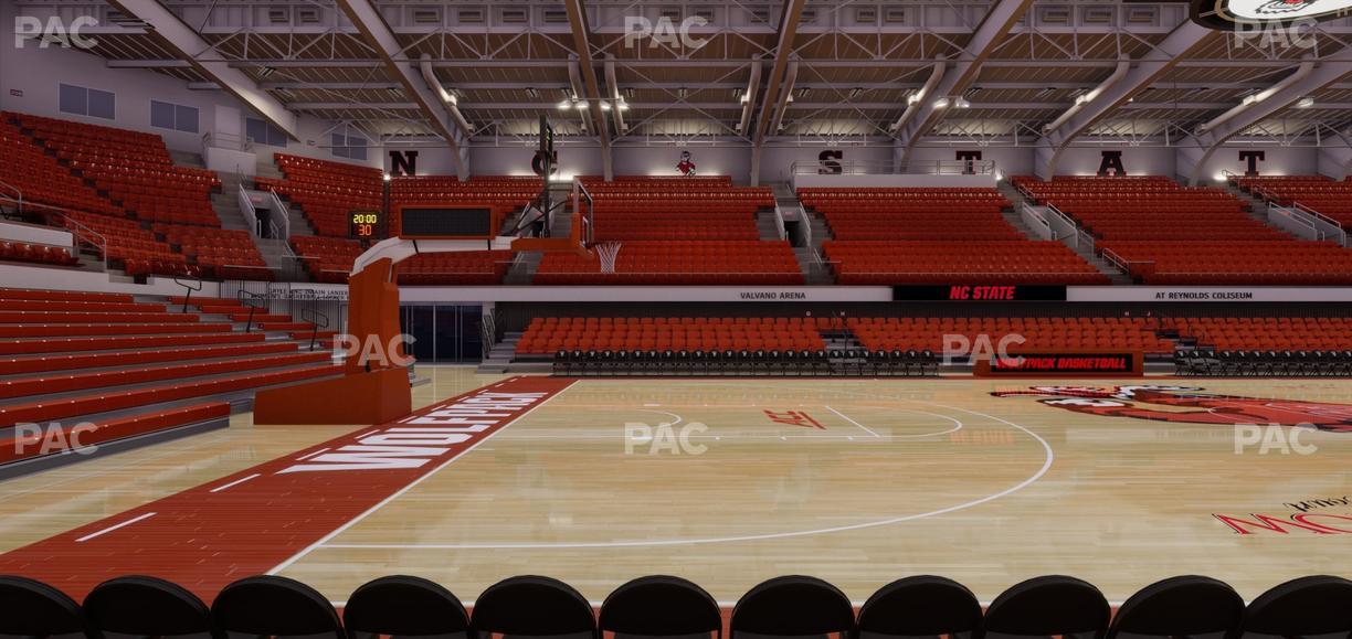 James T. Valvano Arena at Reynolds Coliseum - Section Floor C Seat View