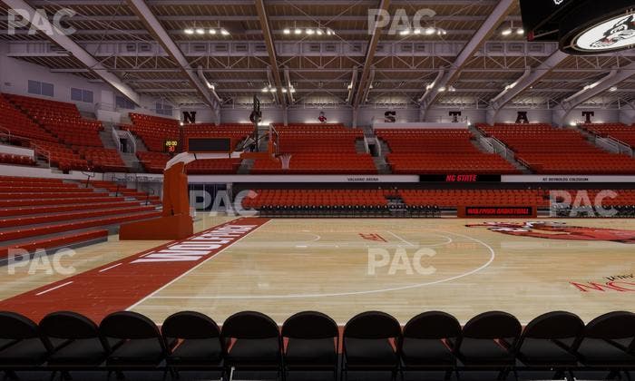 James T. Valvano Arena at Reynolds Coliseum - Section Floor C Seat View
