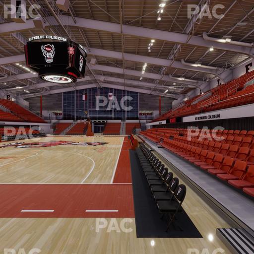 James T. Valvano Arena at Reynolds Coliseum - Section Floor D Seat View