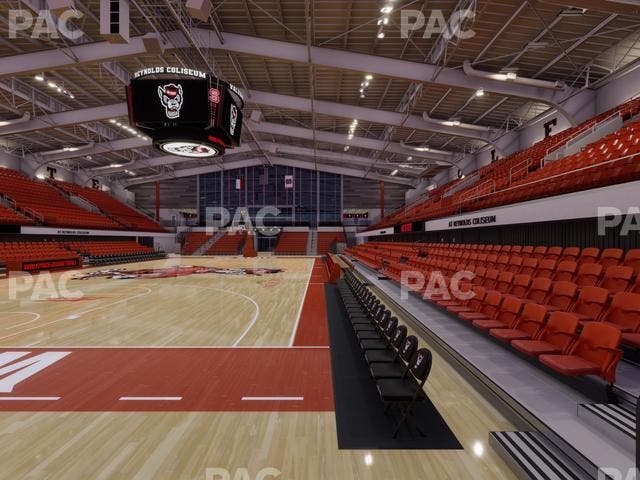 James T. Valvano Arena at Reynolds Coliseum - Section Floor D Seat View