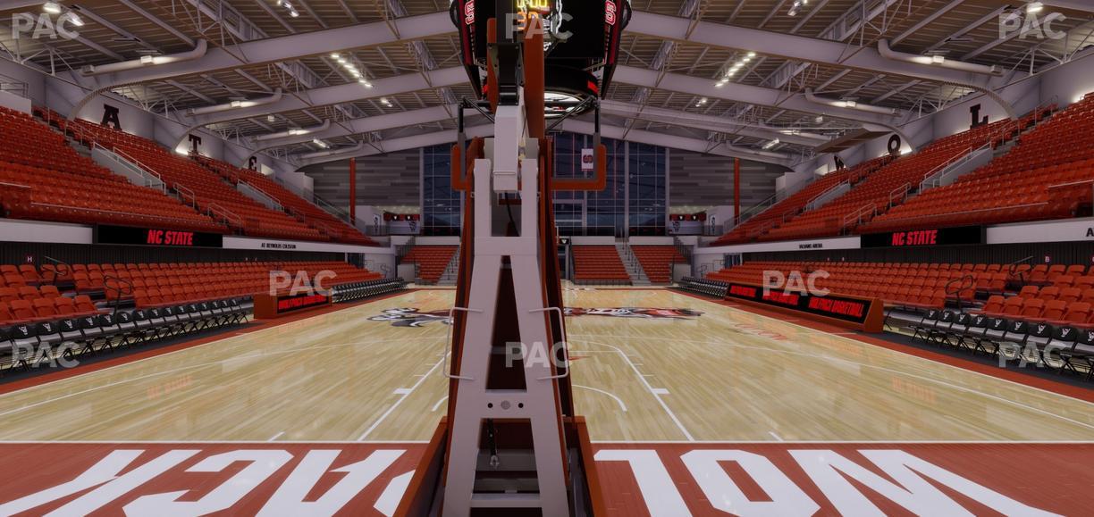 James T. Valvano Arena at Reynolds Coliseum - Section Floor E Seat View