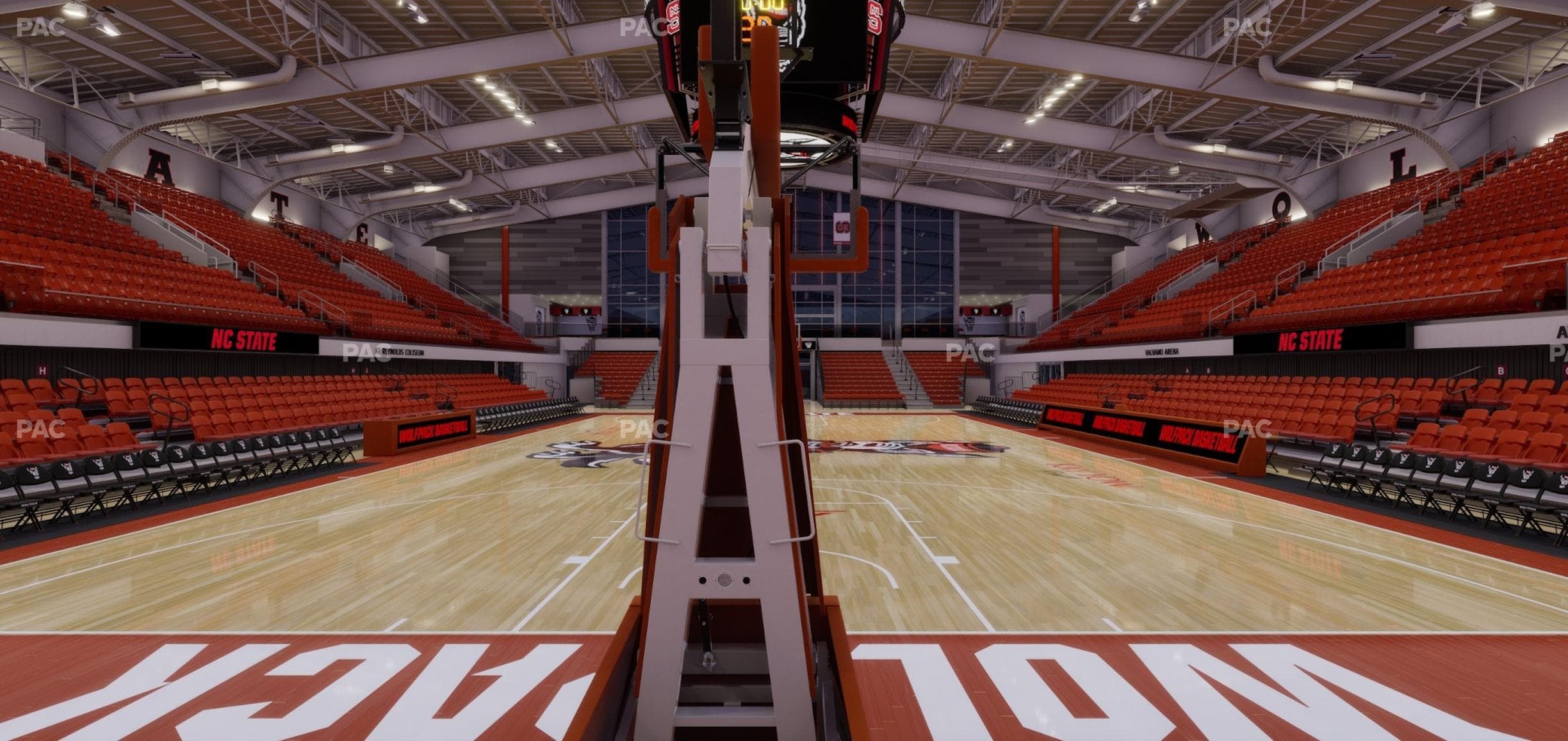 James T. Valvano Arena at Reynolds Coliseum - Section Floor E Seat View
