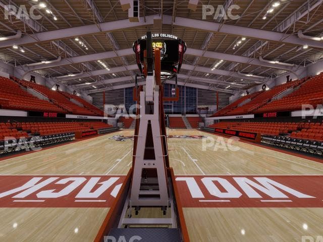 James T. Valvano Arena at Reynolds Coliseum - Section Floor E Seat View