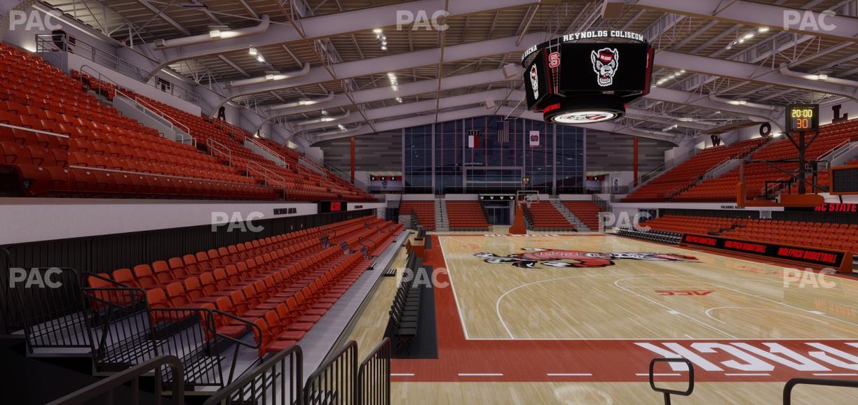 James T. Valvano Arena at Reynolds Coliseum - Section Floor F Seat View