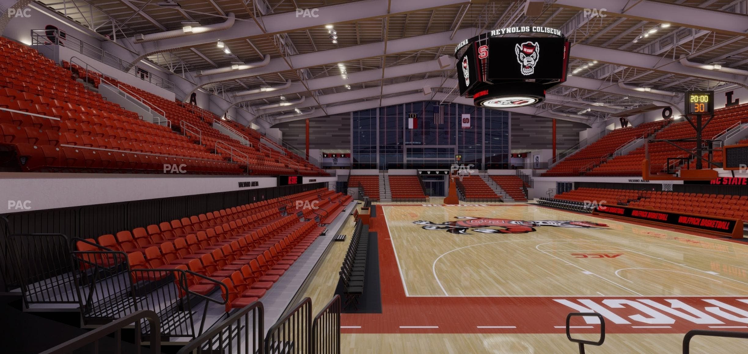 James T. Valvano Arena at Reynolds Coliseum - Section Floor F Seat View